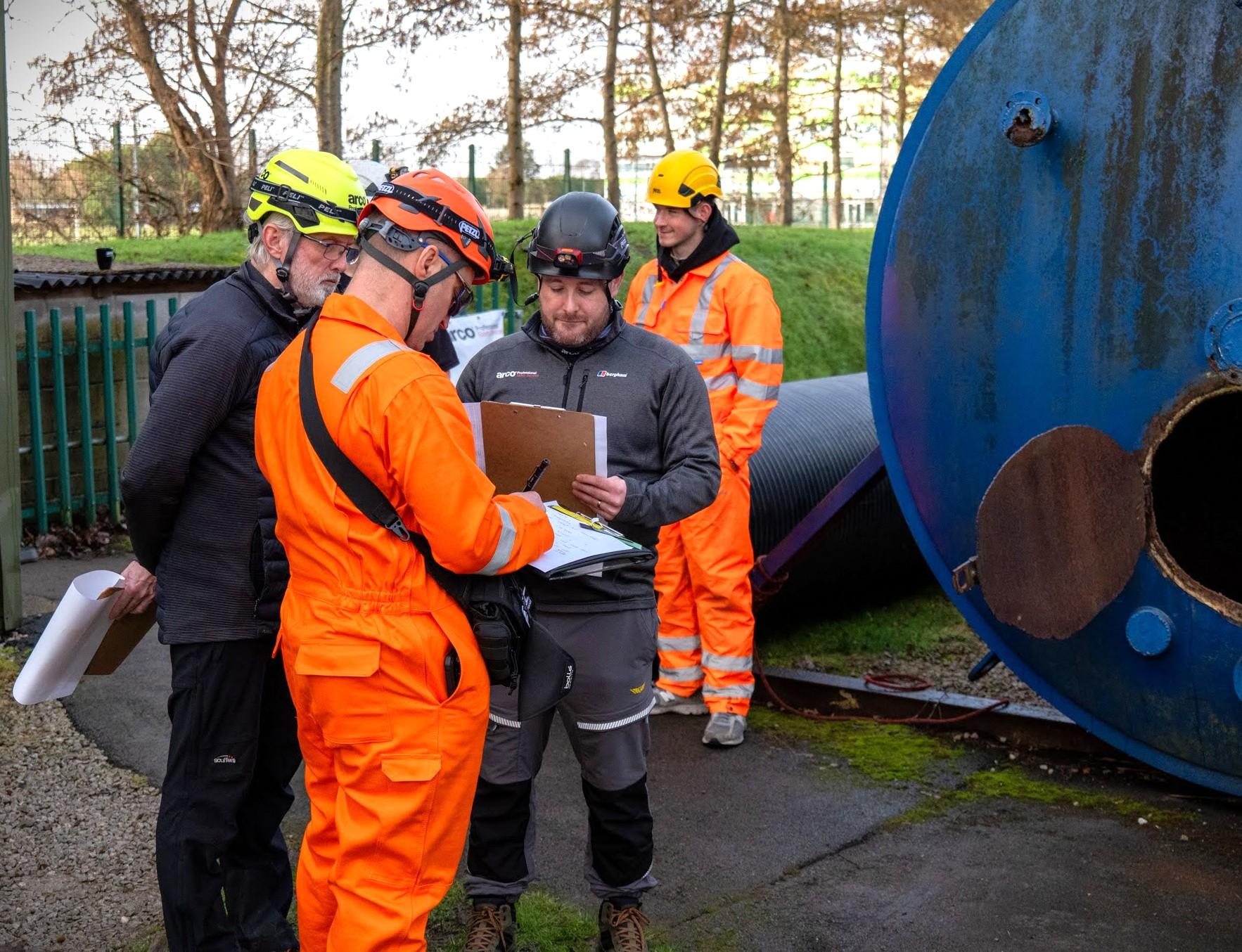 Confined space awareness with permit writing training