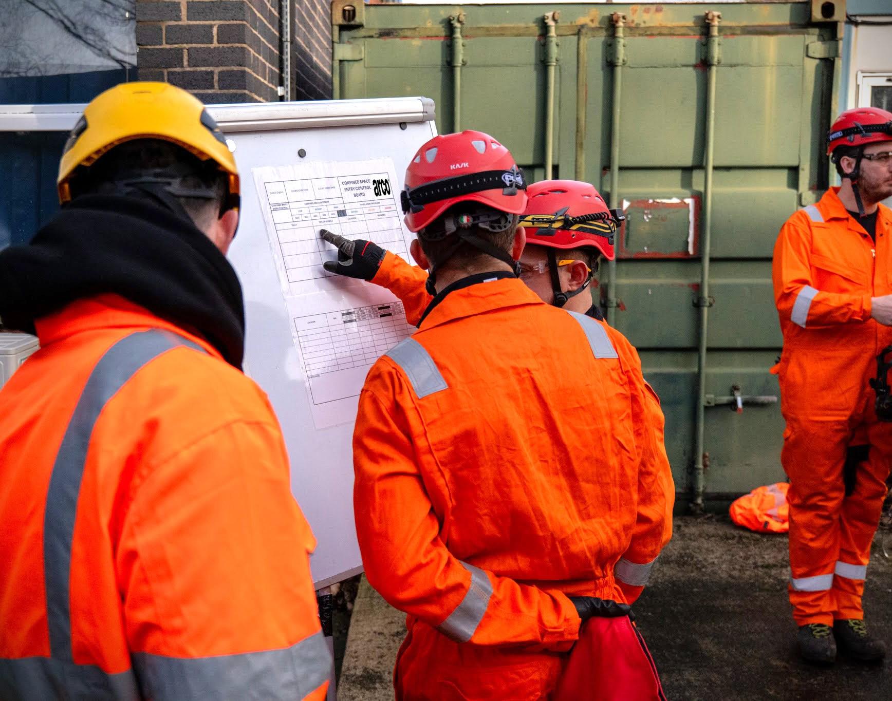 Confined space management training